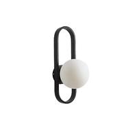 NONDK Lampara de Pared Lampara de Cabecera Aplique de Fondo Globo Medieval Aplique de Pared Negra (Sin Luz)