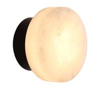NONDK Lámpara de Pared Redonda de Mármol Natural, Estilo Nórdico, LED, para Sala de Estar, Dormitorio, Pasillo A