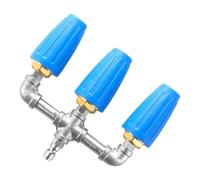NONDK Lavadora A Presión con Triple Boquilla Turbo, Boquilla Turbo Giratoria de 360° con Conector Rápido de 1/4 Pulgadas, Orificio 2.0, 4000 PSI