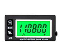 NONDK LCD Digital HoróMetro TacóMetro Motor TermóMetro Reemplazable Reloj para Motocicleta ATV Marino Motores de Gasolina