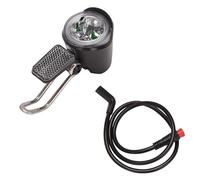 NONDK LED de Bicicleta EléCtrica 6V 12V 24V 36V 48V 60V Luz de Bicicleta Conector Impermeable de Delantero Impermeable (2 Pines)
