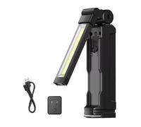 NONDK Linterna LED de Trabajo COB G16-S con Base Magnética y Batería Recargable para Reparación de Automóviles.