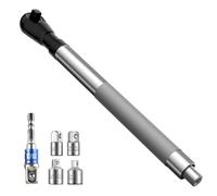 NONDK Llave de Extensión de Alta Resistencia con Desplazamiento de 1/2 Pulg., Extensión de Trinquete de para Taladros, Adaptadores de 5 Tamaños, Ideal para Espacios Reducidos.