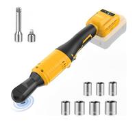 NONDK Llave de Trinquete Inalámbrica de 74 Ft-Lb, Compatible con Batería de 20 V Máx., Llave de Trinquete Eléctrica Sin Escobillas de 3/8 Pulgada con Velocidad Variable.