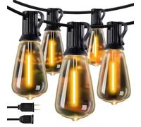 NONDK Luces de Cadena Solares A Prueba de Agua Luces de Cadena Solares con Bombillas LED Control Remoto Luces de Cadena Solares para Uso en Exteriores Luces de Patio Alimentadas por Energía Solar