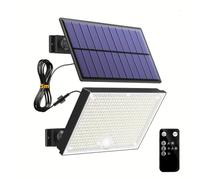 NONDK Luces Solares Exteriores 400LED Luces de Seguridad Solares con Control Remoto, Lámpara de Pared Solar A Prueba de Agua con Sensor de Movimiento para Jardín