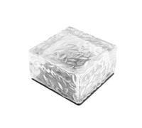 NONDK Luces Solares Impermeables para Exteriores, Lámpara LED de Ladrillo de Hielo, LámPara Escalones de Escalera, LámPara Patio, Césped, Jardín, Decoración, Luz F