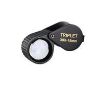 NONDK Lupa de Joyería de 30 Aumentos con Lente Óptica Hastings Triplet de 18 mm para Lectura de Lupas de Joyería