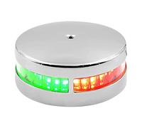 NONDK Luz de Barcos Luz de Proa Bicolor Luces de Navegación Led Rojo y Verde Acero Inoxidable para Barcos Pontones