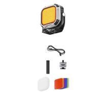 NONDK Luz de Relleno LED Magnética de 28 W para Cámara de Video, de Iluminación y Zapata Fría de 1/4 Pulg. CRI o Igual 95, 2700 K-6500 K para Grabación de Video.