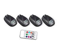 NONDK Luz Estroboscópica RGB para Techo de Coche Solar con Control Remoto, Luces Estroboscópicas LED Inalámbricas.