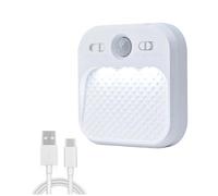 NONDK Luz LED con Sensor de Movimiento, Lámpara de Pared Magnética Recargable por USB, 7 Colores RGB.