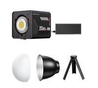 NONDK Luz LED de Vídeo Portátil Profesional de 60 W, Luz de Fotografía Bicolor COB de 2800 K A 7500 K para Transmisión en, Luz de Filmación, Enchufe de la UE