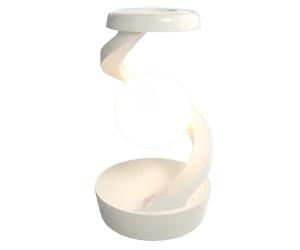 NONDK Luz LED Giratoria de 360° con Cargador Inalámbrico, Recargable e Inalámbrica, Luz LED Levitante