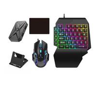NONDK M1 Pro+ 5 en 1 Combo Controlador de Conexión Bluetooth Kit Convertidor de Juegos Móviles Teclado para Juegos Mouse Kit Mobilador