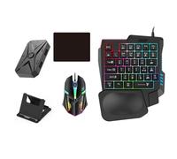 NONDK M1 Pro+ Kit de Conversión de Controlador para Juegos Móviles Combo Bluetooth 5 en 1 Teclado Gaming Ratón Mobilador