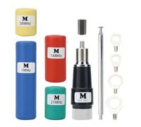 NONDK MA-01 V2.7 Kit de Antena GP Telescópica Portátil Antena de Corta de 7MHz 100W con Bobina de 7MHz/14MHz/21MHz/28MHz