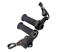 NONDK Manejar de Motocicleta con CalefaccióN, Manejar con CalefaccióN EléCtrica de Motocicleta, Manillar Ajustable, 12 V, Luz Verde