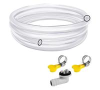 NONDK Manguera de Drenaje de Aire Acondicionado Portátil de 10 Pies, Kit de Manguera de Drenaje de CA, Manguera de Drenaje para Aire Acondicionado con Conector de 3/5 Pulgadas