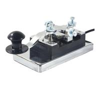 NONDK Manual de Clave Morse CW Telégrafo Clave Morse para Radio de Corta Clave de Telégrafo DIY Ayudas para la Enseñanza de la Comunicación por Radio 3,5 mm