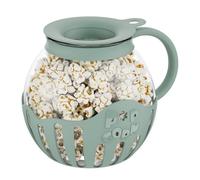 NONDK Máquina para Hacer Palomitas Maíz, Bocadillos para Microondas, Palomitas Maíz, Air Poppers, Tazón para Palomitas Maíz 2,25 Cuartos, Accesorios Cocina Borosilicato, Verde