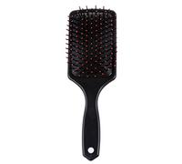 NONDK Masaje grande con cepillo por pelo liso o rizado Cabeza Manija Negra