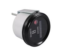 NONDK Medidor de Horas de Cuarzo Redondo de 6 Dígitos, Preciso, de 12-36 V CC/CA, para Motores de Barcos, Coches y Camiones.