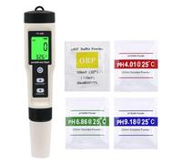 NONDK Medidor de ORP y Temperatura 4 en 1, Comprobador Digital de Calidad del Agua y Generador de Hidrógeno, 0-14.0 para Uso Doméstico.