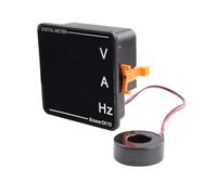 NONDK Medidor Digital de Corriente, Voltaje y Frecuencia. Voltímetro Digital, Amperímetro, CA 50-500 V, CA 0-120 A, 10-99,9 Hz.