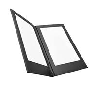 NONDK Menú con Luz LED Recargable, de Sintético, para Restaurantes, Bares, Cafeterías y Discotecas, Dos Páginas.