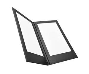 NONDK Menú con Luz LED Recargable, Libro de Exhibición de de PU, Libro de Dos Páginas para Bares, Restaurantes y Clubes Nocturnos