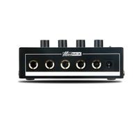 NONDK Mezclador de Sonido con Control de Volumen, Mezclador de Línea de 4 Canales, Bajo Ruido, Mini Mezclador de Audio para Micrófono, Guitarra e Instrumentos Musicales. Enchufe Europeo.