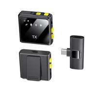 NONDK Micrófono de Solapa Inalámbrico con Chip 2.4G y Reducción de Ruido Inteligente, Diseño para Transmisión en por Teléfono, Conectar y Usar