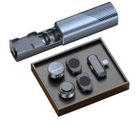 NONDK Micrófono Lavalier Inalámbrico con Cancelación de Ruido y Pantalla LED, Estuche de Carga Portátil para Entrevistas, Vlogging y Grabación de Podcasts.
