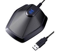 NONDK Micrófono USB para Conferencias, Micrófono de Condensador Omnidireccional para PC para Videoconferencias, Grabaciones, Skype, Taquígrafos Judiciales