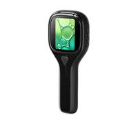 NONDK Microscopio Digital Portátil de Mano con Lupa y Luces LED, Pantalla USB de 2.0 Pulgadas, para Inspección Textil con Impresión de Chip, Color Negro.