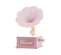 NONDK Mini Altavoz Bluetooth Retro Portátil Inalámbrico, de Sonido para Exteriores, Radio, Música, MP3, Subwoofer, Color Rosa.