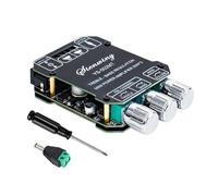 NONDK Mini Amplificador de Audio Bluetooth 2.0-502MT 50W+50W Amplificador de Potencia Estéreo Hi-Fi Entrada AUX Bajo de Ruido Ecualizador de Agudos Ajustable