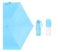 NONDK Mini Cápsula para Mujer Paraguas Bolsillo Transparente Paraguas Anti-Ultravioleta Paraguas Plegable a Prueba De Viento Lluvia Compacta Paraguas para Niños