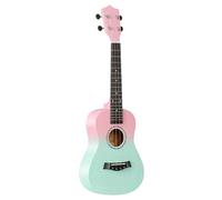NONDK Mini Guitarra de Madera de Dos Tonos de 23 Pulgadas, Ukelele de Cuatro Cuerdas, Mini Guitarra de Ukelele, Guitarra de Madera con Degradado de Dos Colores B