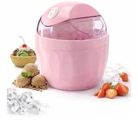 NONDK Mini Máquina de Helados, Máquina Personal para Postres, Máquina de Helados Compacta de un Solo Toque para Yogur, Sorbete y Gelato, Color Rosa, Enchufe Europeo