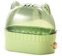 NONDK Mini Máquina Eléctrica para Huevos de 120 W con Apagado Automático, Cocedor de Huevos, Vaporera Portátil, Enchufe Europeo