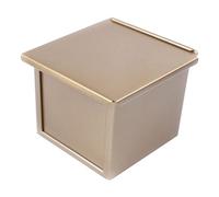 NONDK Mini Molde para Pan con Tapa, Caja para Tostadas Rectangular Antiadherente con Capacidad para Masa para Hornear en el Horno