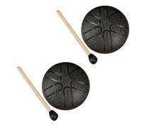 NONDK Mini Tambor Etéreo, Tambor de Lluvia para Exteriores, Tambor de Lluvia para Jardín, Tambor de Chakra de Lluvia, Tambor de Lluvia para Exteriores para Temporada de Lluvias Negro