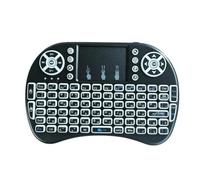 NONDK Mini Teclado Inalámbrico de Doble Modo, Control Remoto, Teclado Retroiluminado con Panel Táctil.