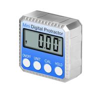 NONDK Mini Transportador Digital de Aleación de Zinc de 4 X 90 Grados, Buscador de Ángulos, Inclinómetro LCD, Herramienta de de Alta Precisión, Medidor de Pendiente.