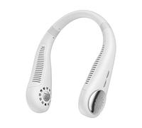 NONDK Mini Ventilador de Enfriamiento Silencioso para Colgar en Cuello Ventiladores Deportivos Recargables USB Sin Cuchillas PortáTiles Enfriador de Aire PortáTil para Exteriores-