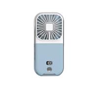 NONDK Mini Ventilador de Mano Plegable, Ventilador Eléctrico USB con Función de Soporte para Teléfono, Batería de 3000mAh, Ventilador Colgante para el Cuello, Electrodoméstico para Deportes,