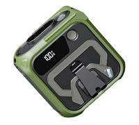 NONDK Mini Ventilador Portátil de Cintura de 10000 MAh, 5 Velocidades, Recargable por USB, con Clip, Energía Móvil de Emergencia para Exteriores, Color Verde.