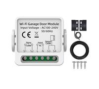 NONDK Minicontrolador de Puerta de Garaje Inteligente Tuya con WiFi, Interruptor Inalámbrico Universal para Puerta Eléctrica, Control Remoto por Voz y Aplicación.